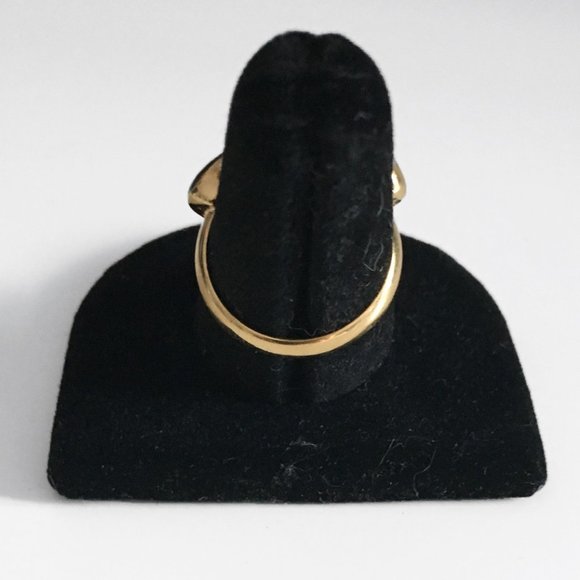 Blue & Gold Fashion Statement Ring - Picture 4 of 4